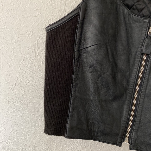 Limited Women's leather vest with zip-up front size L - Picture 4 of 6